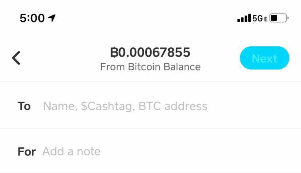 How to Send Bitcoin from Cash App to the Blockchain